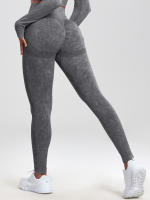 CHRLEISURE Pantalones De Yoga Para Mujer Lavados Leggings De Fitness Con Aros Treggings Elásticos Para Correr Actividad Física De Gimnasio - details 19