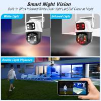 Cámara de Vigilancia WiFi interior,1PC Cámara de Segurad WiFi 4K 8MP, 2PCs Lente de 4MP Total 8MP Doble Lente 2,4 GHz Cámara IP Inalámbrica, Monitoreo de CCTV de Segurad Doméstica, inteligencia Artificial de Seguimiento Humano - details 10
