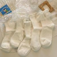 5 Pares De Calcetines Lolita Con Lazo Y Encaje Estilo Universidad Japonesa Calcetines De Media Pierna Para Mujer Moda JK Callejera Dulce Talla Media - details 6