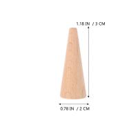 24 piezas de madera sin terminar para pintar, juguetes de construcción DIY para niños, suministro de Arte y manualidades - details 2