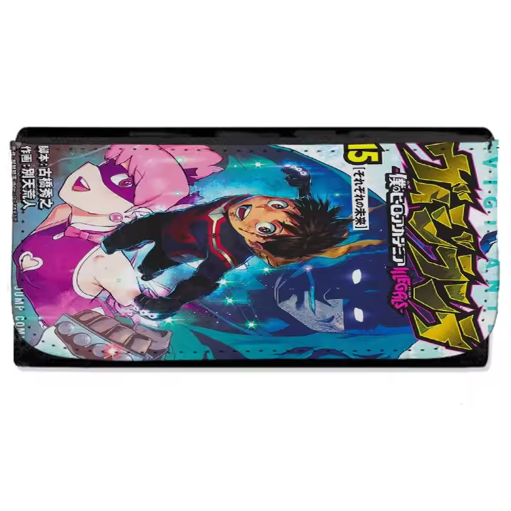 MERCHANDMANIA Billetera Billetero boku no hero academia illegals vigilantes manga shonen mujer señora negro monedero - 1