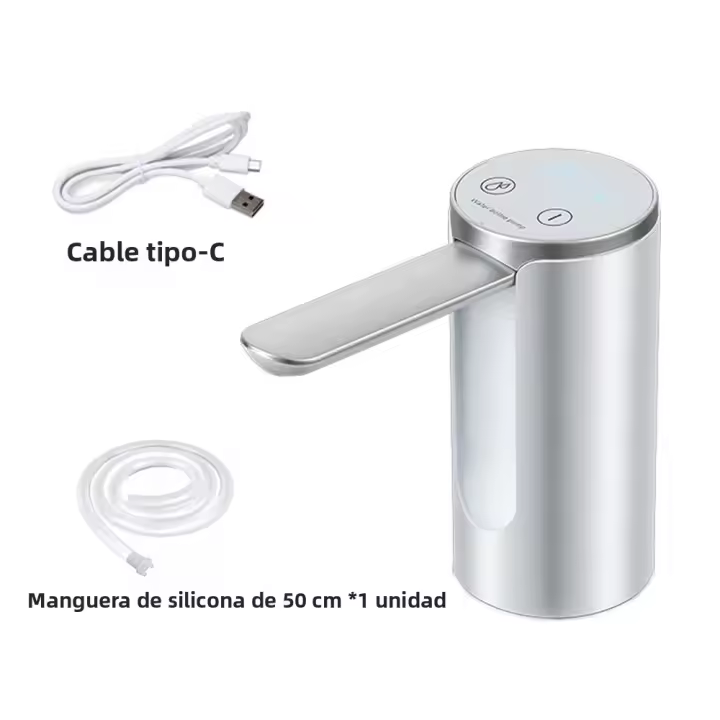 Bomba De Agua Eléctrica Para Botella De 19 Litros Recargable Plegable Automática Dispensador De Agua Para Escritorio - 1