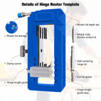 Kit De Instalación De Cerraduras De Puerta Juego De Router De Templado Para Cerraduras De 3 a 5 Pulgadas Herramienta De Carpintería DIY - details 3