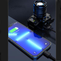 Linterna Frontal LED Recargable Con Sensor Para Camping Y Pesca Luz De Banda Potente Impermeable 5 Estiloslampara De Corbata - details 9