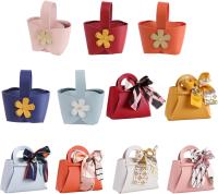 10 cajas portátiles para guardar dulces, bolsas de cuero para regalos de bodas, aniversarios, cumpleaños - details 3