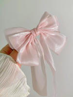 Pinza Para El Cabello De Organza Blanca Con Lazo Flotante Para Mujeres Y Niñas Material De Raya Accesorio De Cabello De Alta Calidad - details 20