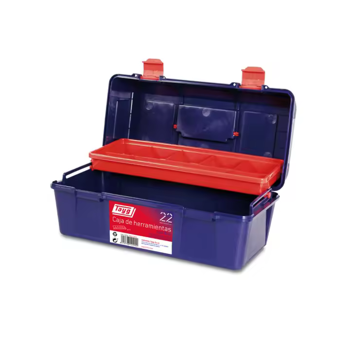 Tayg Caja Herramientas Plástico N-23 35x16 | Organización Fácil - 1