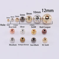30-400pcs Bolas De Espaciador Redondas De Color Oro 3-12mm Para Creación De Joyería Collares Pulseras DIY Accesorios De Manualidades - details 0