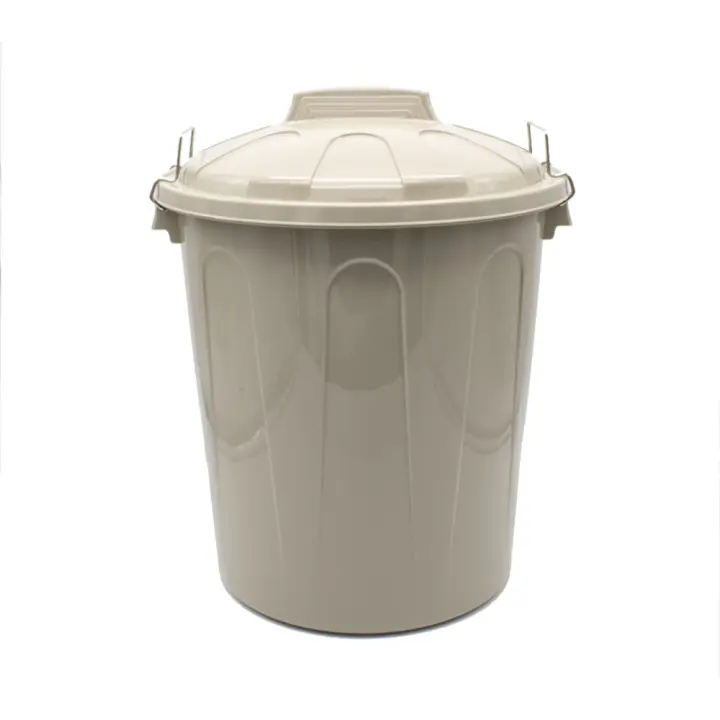 C.A - Cubo de Basura con tapa, Cubo basura Industrial, Cubo basura Plástico con asas metálicas, Contenedor residuos, Varios Medidas - 1