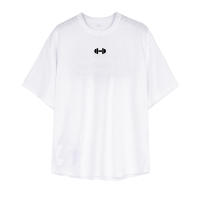 Camiseta De Correr Para Hombre Verano Deberax Suelta Con Hombros Caídos Manga Corta Malla Fitness Ropa De Gimnasio O-Neck - details 10