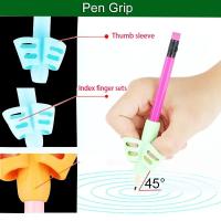 Porta Lápices De Silicona Para Niños 2/4 Piezas Corrección De Postura De Escritura Práctico Y Divertido Para Estudiantes - details 2