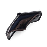 Cartera De Cuero Para Hombre Lujo Monedero Con Bolsillo Para Monedas Y Tarjetas Cierre De Cremallera Antirrobo Regalo Para Hombres - details 25