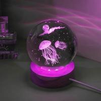 Lámpara De Noche LED De Cristal Con Engrafado De Jirafa 3D Regalo De Cumpleaños Para Novia Clase Amiga Esposa Navidad - details 0