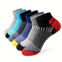 6 Pares De Calcetines Deportivos Para Hombre De Calidad Superior Calcetines De Tobillo Para Correr Y Ciclismo Diseño De Ceniza Y Comodidad Adecuados Para Regalo - details 1