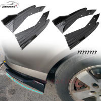 Par De Spoiler De Parachoques Trasero Para Coche Universal Fibra De Carbono Protección Anti-Choque Difusor De Borde De Pies Delanteros Y Aretes - details 0