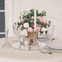 6/12Pcs Espejos Redondos De Acrílico 10 Pulgadas Para Centros De Mesa De Boda Y Decoración De Táctelas Espesor 1 Mm - details 1