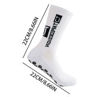 Calcetines De Fútbol Para Hombres Anti-derrapantes Con Fondo De Silicona Deportivos Transpirables Para Rugby Tenis Voleibol Y Yoga Pack De 4 Pares - details 6