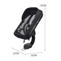 Soporte De Teléfono Móvil Para Motocicleta Impermeable Con Bolsa Y Montura Universal Diseño De Visera Solar Giratorio De 360 Grados Para Navegación En Bicicleta Accesorio Ajustable - details 9