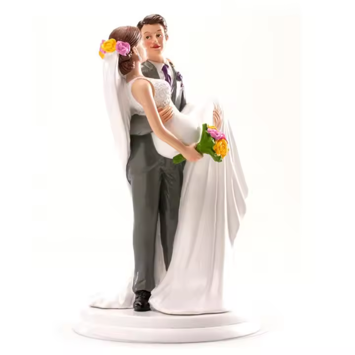 Disok Figura de Novios Mujer en Brazos - Regalos para Fiestas y Celebraciones - 1