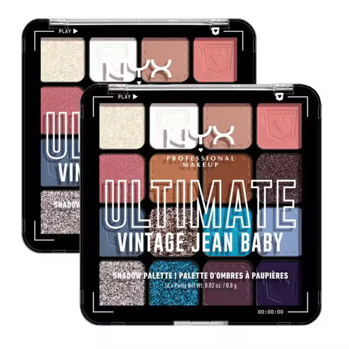 NYX Professional Makeup | Paleta de sombra Ultimate shadow palette Vintaje Jean Baby x2 - 1