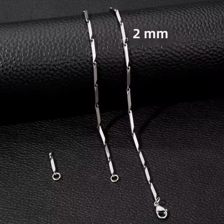 Collar De Acero Inoxidable HIYEE Para Hombres Y Mujeres Joyería De Moda Impermeable Y No Desvanecida Para Fiestas Y Bodas - 1