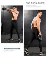 Pantalones De Compresión Para Hombre Tights Leggings Para Correr Gimnasio Deportes Fitness Secado Rápido Pantalones De Ejercicio Color Negro Ropa Deportiva - details 6