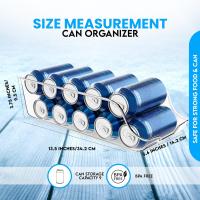 Organizador de refrigerador (varios modelos disponibles) - Apilable y ahorra espacio - Dispensador de latas de refresco para despensa, refrigerador, congelador y lavadero (transparente * 1 pieza) - details 2