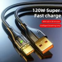 Cable De Carga Rápida 120W 6A USB a Tipo C Para Xiaomi 12 Redmi Note 11 Samsung S22 S21 Huawei Cargador De Datos Resistente a Quemaduras - details 6