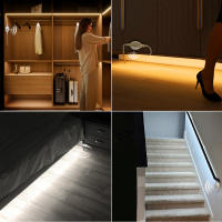 Fresnel LED COB Tira De Iluminación Con Sensor De Movimiento PIR 5V Impermeable Cortable Para Casa Cocina Baño Escaleras Corredor Luz De Noche - details 3