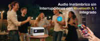 Proyector Portatil, Proyector 1080P Nativo con WiFi y Bluetooth, 16000 Lúmenes Proyectores Cine en Casa Soporte Zoom Eléctrico Enfoque para iOS y Android HDMI/USB/TV Stick/PS5/Laptop - details 3