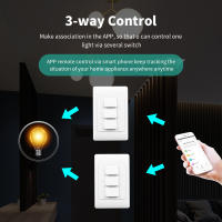 Interruptor Inteligente WiFi Tuya Botón Empuñadura Control Remoto Por App Compatible Con Alexa Y Google Home 110-240V 1/2/3 Gang - details 8