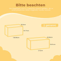 Cama Infantil con Doble Cajón, Cama Anticaída Base Estable de Listones, Madera de Pino Certificado Ambiental Cama Infantil 90x200 cm, Sin Colchón Blanco - details 3