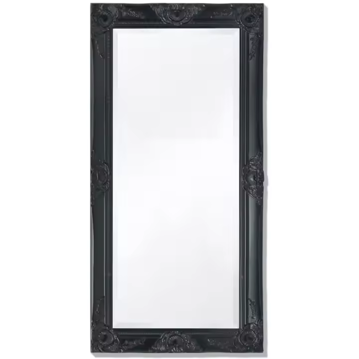 Espejo bañoEspejo de pared estilo barroco 100x50 cm negro - 1