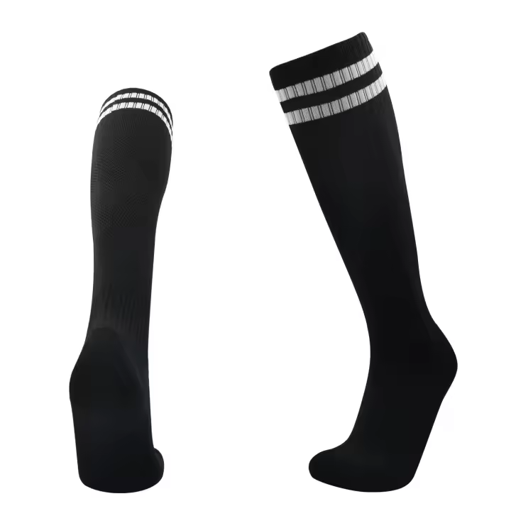 Calcetines De Fútbol Para Niños Y Niñas Calidad Superior Medias Largas Hasta La Rodilla Algodón Para Béisbol Correr Deporte Talla Adecuada Para Zapatos EUR 32-37 - 1