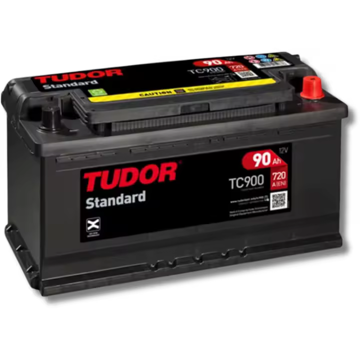 Batería de coche Tudor TC900 Standard. 12V - 90Ah/720A (EN) Caja L5 - 1