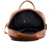 Mochila De Cuero Para Mujer 2024 Lujo Casual Vintage Con Bolsillos Internos Y Externos Cierre De Cremallera Bolsa Escolar Para Niñas - details 19