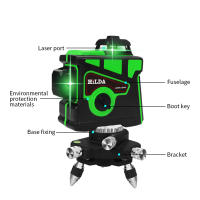 Nivel Láser 3D De 12 Líneas Auto-nivelado 360 Grados Horizontal Y Vertical Haz Láser Verde Super Potente Para Obras Y Bricolaje - details 0