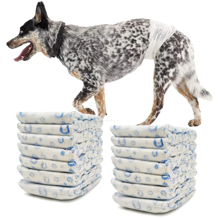 Pañal para Perro Sanitarios Mascotas Desechables Masculino ​Entrenamiento Súper Absorbente Braguita Higiénica 4 Tamaños BPS-2204 - 1