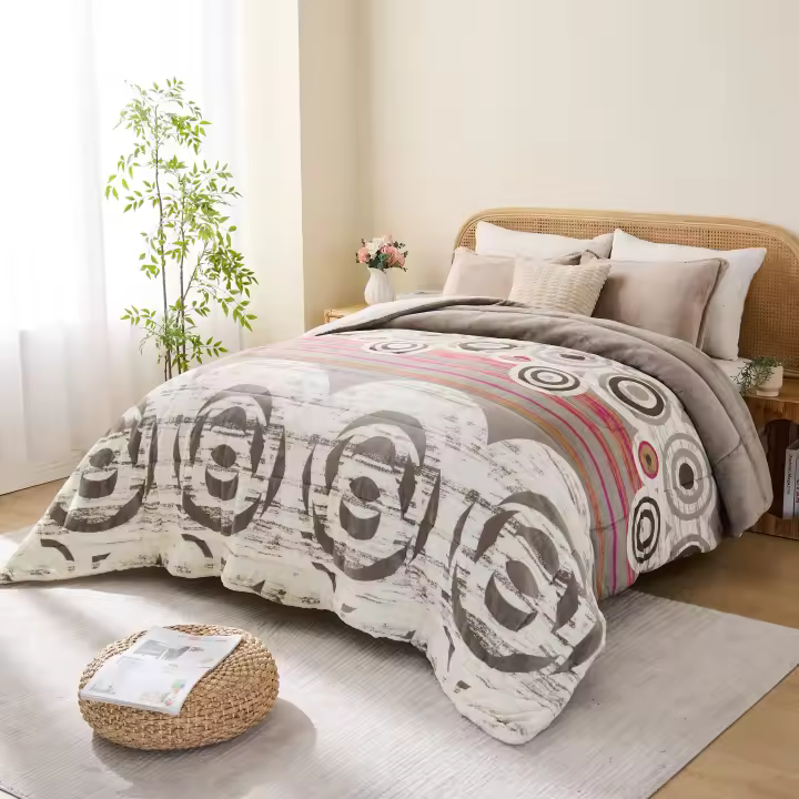 KingnetStore - Edredón Grueso con Borrego Sherpa 600 g/m² - 3 Tamaños con 1/2 Fundas de Almohada – Franela, Relleno, Borrego - 1