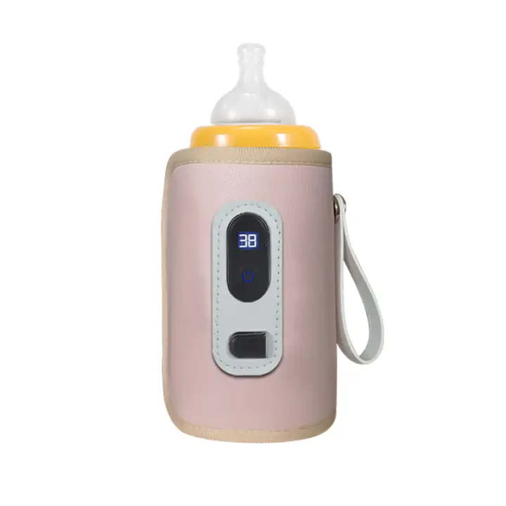 Portátil Funda De Aislamiento Para Botella De Bebé Con Pantalla LCD Dispositivo De Aislamiento Para Leche Con USB Para Viaje En Coche - 1