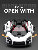 McLaren Senna Supercar Modelo a Escala 1:24 En Metal Con Sonido Y Luz Vehículo De Acción Para Coleccionistas Y Niños Regalo De Cumpleaños - details 9