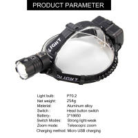 Linterna Frontal LED Recargable XHP70.2 Con 90000LM Torcha Frontal USB 3*18650 Batería Powerbank Impermeable Para Camping Caza Pesca - details 1
