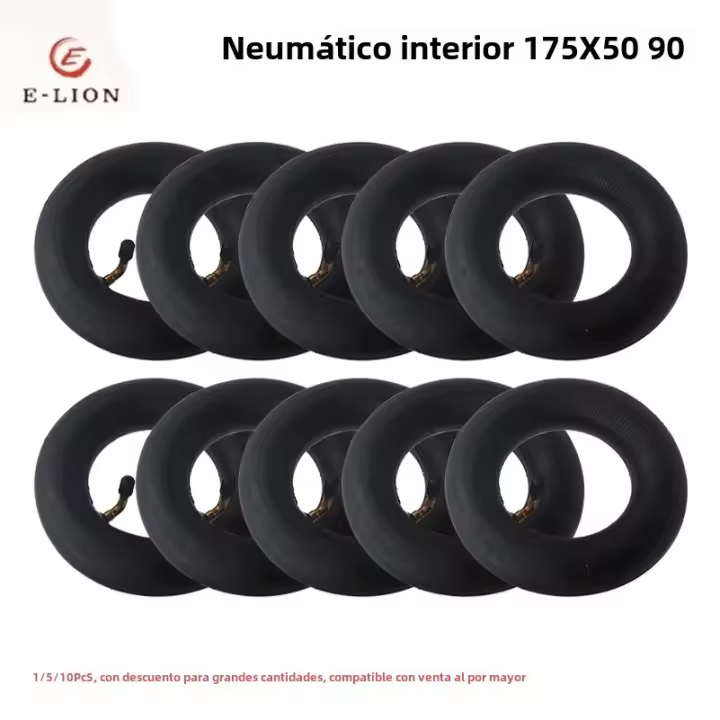 Bujía Interna De Alta Calidad Para Scooter Eléctrico Rueda De 7 Pulgadas Trasera De Coche Silla De Ruedas Y Carro De Turismo 175x50 90° Paquete De 1/5/10 - 1