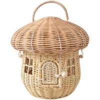 Cesta De Almacenamiento De Rotura En Hecho Ecológico Para Niños Decoración De Habitación De Niños Organizador De Estante Tejido Cesta De Picnic Portátil Fruta Para Casa De Muñecas - details 19