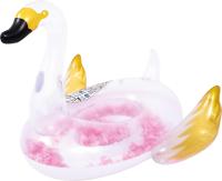 Cisne Blanco Gigante Hinchable con Plumas para Playa y Piscina (37548) +REGALO Pelota Hinchable Playa Multicolor - details 0