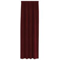 Cortinas Blackout vidaXL con cinta superior 2 piezas borgoña de terciopelo - details 2