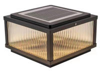 Luces de columna Solares, Luces de Jardín Para Exteriores, Luces de columna para Villas, Luces de comparación impermeables, Luces de columna para Jardín Para Exteriores, Luces modernas para patio, balcón, escalera y pasillo. - details 1
