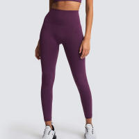 Leggings De Yoga Sin Costuras Para Mujer Levantador De Glúteos Deportivos De Fitness Y Gimnasio Pantalones De Running Terciopelo De Nylon De Cintura Elástica - details 42