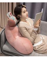 Cojín De Soporte Lumbar Retro Grande Para Sofa Y Cama Protección De La Espalda Para Sala De Estar Y Oficina Almohada Desmontable De Poliéster Y Algodón Con Estampado - details 4