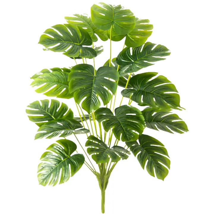 Planta Artificial De Palmera Tropical Grande 65cm Hojas De Tortuga Falsas Árboles De Plástico Monstera Para Decoración De Habitaciones Exteriores Y Domésticas - 1